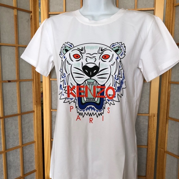 red and white kenzo shirt